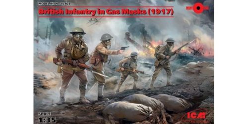 ICM - British Infantry In Gas Masks(1917)4 Figu