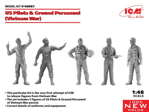 ICM - US Pilots & Ground Personnel (Vietnam War) (5 figures)