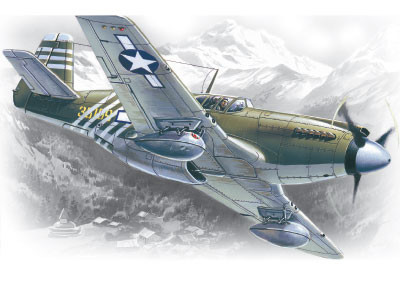 ICM - Mustang P-51A  WWII American Fighter