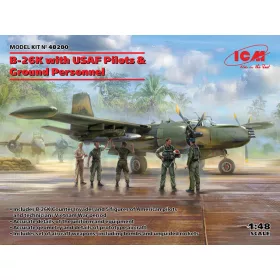 ICM - B-26K with USAF Pilots   Ground Personnel