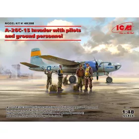 ICM - A-26C-15 Invader with pilots and ground personnel