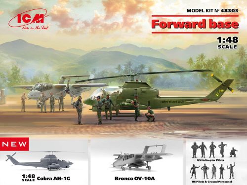 ICM - Forward base Cobra AH-1G+Bronco OV-10A w.US Pilots&Ground Person a. HelicoPilots