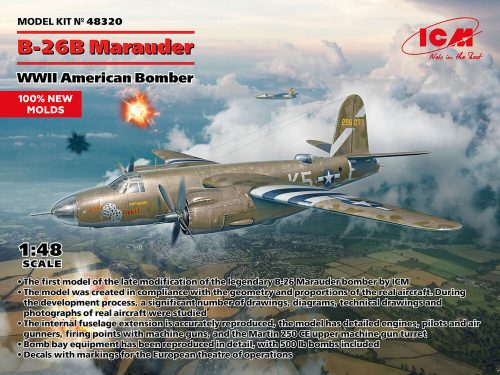 ICM - B-26B Marauder, WWII American Bomber (100% new molds)