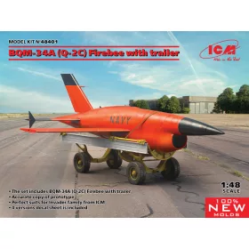  ICM - Q-2C (BQM-34A) Firebee with trailer  (1 airplane and trailer)
