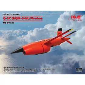   ICM - Q-2C (BQM-34A) Firebee  US Drone (2 airplanes and pilons) (100% new molds)