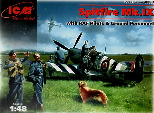 ICM - Spitfire Mk IX with RAF Pilots /Ground Crew