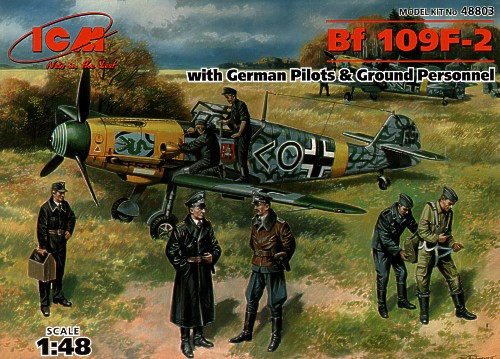 ICM - Bf 109F-2 with German Pilots and Ground Personnel