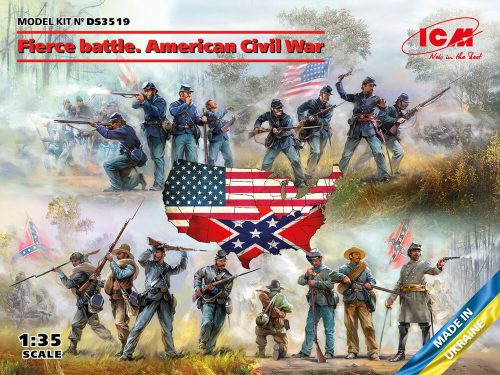 ICM - Fierce battle. American Civil War(Union Infan,UnionInfaSet #2,ConfederInfSet #2