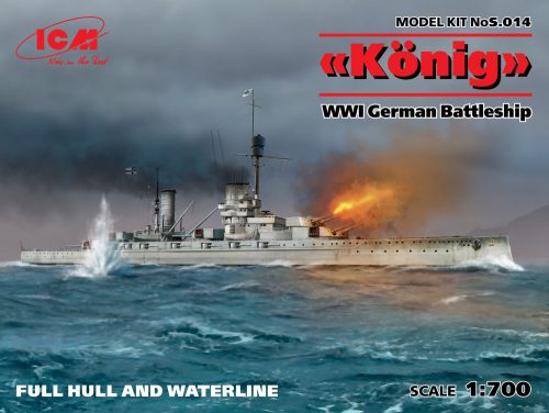 ICM - König WWI German Battleship Full hull and waterline
