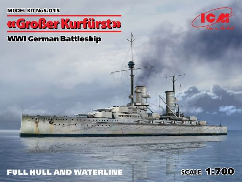 ICM - Großer Kurfürst (Full hull) WWI German Battleship