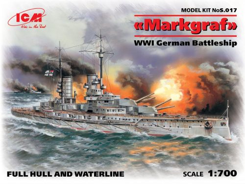 ICM - Markgraf (full hull & waterline) WWI German Battleship