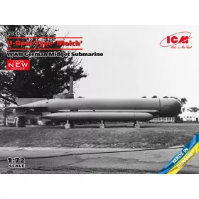   ICM - U-Boat Type Molch  WWII German Midget Submarine (100% new molds)