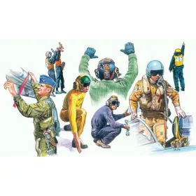Italeri - Nato Pilots And Ground Crew figura makett