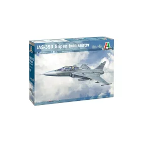   Italeri - 1:48 Swedish Fighter Aircraft JAS-39D Gripen Twin Seater – New Decals Edition