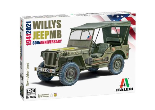 Italeri - Willys Jeep Mb 80Th Year Anniversary
