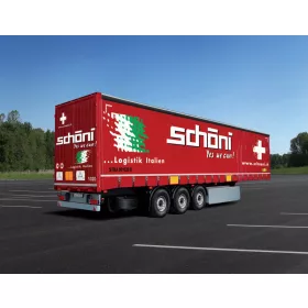 Italeri - Curtainside Trailer Schoeni.Ch  (3918S)