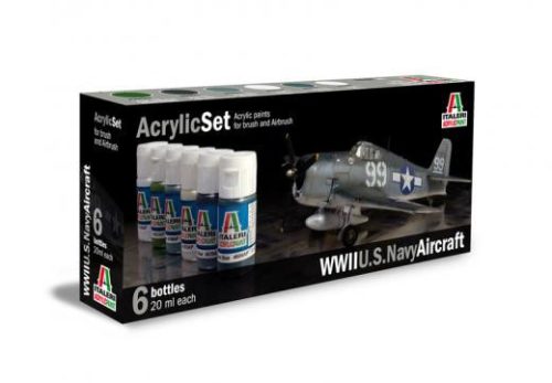 Italeri - U.S. Navy Aircraft - Acrylic Paint Set (6 X 20 Ml)