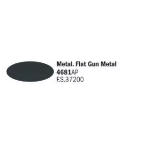 Italeri - Flat Gun Metal - Acrylic Paint (20 ml)