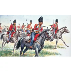Italeri - British Heavy Cavalry Scot Greys figura makett