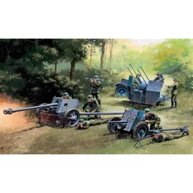 Italeri - German Guns Set: Pak35-Pak40-Flak38