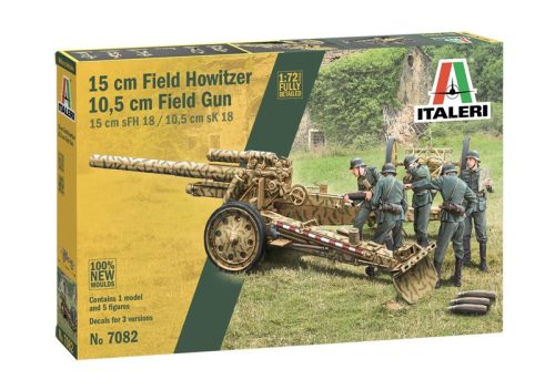 Italeri - 1:72 15 cm Field Howitzer / 10,5 cm Field Gun