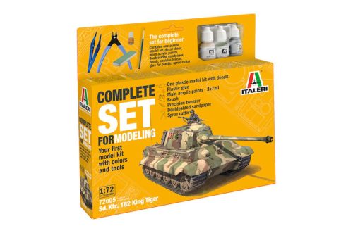 Italeri - 1:72 Sd. Kfz. 182 King Tiger - Complete Set For Modeling - Starter kit