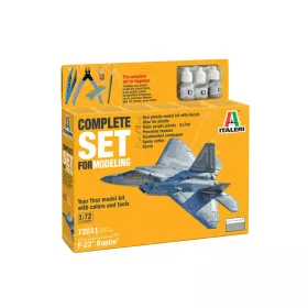   Italeri - 1:72 F-22 Raptor - Complete Set For Modeling - Starter kit