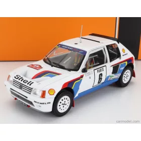   Ixo-Models - Peugeot 205 T16 N 6 Rally Montecarlo 1985 T.Salonen - S.Harjanne White Blue Red