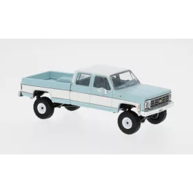   Ixo-Models - America Chevrolet Silverado K30 Crew Cab Fleetside Lifted lightblue/white 1978