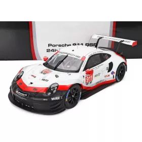   Ixo-Models - PORSCHE 911 991 RSR 4.0L TEAM PORSCHE GT N 911 24h DAYTONA 2018 FRED MAKOWIECKIE - PATRICK PILET - NICK TANDY WHITE BLACK RED