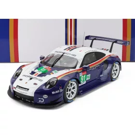   Ixo-Models - PORSCHE 911 991 RSR PORSCHE GT TEAM N 91 2nd LMGTE PRO 24h LE MANS 2018 RICHARD LIETZ - GIANMARIA BRUNI - FREDERIC MAKOWIECKI BLUE WHITE