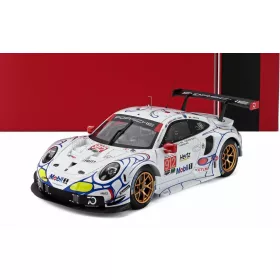   Ixo-Models - PORSCHE 911 991 RSR PORSCHE GT TEAM N 912 2nd GTLM-CLASS PETIT LE MANS 2018 EARL BAMBER - LAURENS VANTHOOR - MATHIEU JAMINET WHITE