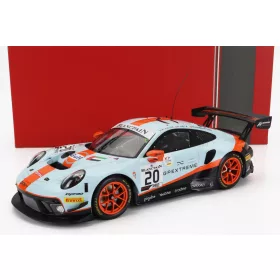   Ixo-Models - PORSCHE 911 991 GT3 R 4.0L FLAT-6 TEAM GPX RACING N 20 WINNER 24h SPA 2019 RICHARD LIETZ - MICHAEL CHRISTENSEN - KEVIN ESTRE LIGHT BLUE ORANGE BLACK