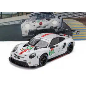   Ixo-Models - PORSCHE 911 991-2 RSR-19 4.2L TEAM PORSCHE GT N 92 24h LE MANS 2021 MICHAEL CHRISTENSEN - KEVIN ESTRE - NEEL JANI WHITE GREY RED