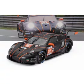   Ixo-Models - PORSCHE 911 991 RSR-19 4.2L TEAM GR RACING N 86 24h LE MANS 2022 MICHAEL WAINWRIGHT - RICCARDO PERA - BEN BARKER MATT BLACK ORANGE