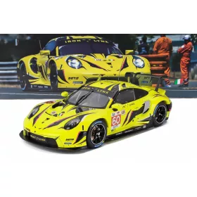   Ixo-Models - PORSCHE 911 991-2 RSR-19 4.2L TEAM IRON LYNX N 60 24h LE MANS 2023 MATTEO CRESSONI - ALESSIO PICARIELLO - CLAUDIO SCHIAVONI YELLOW