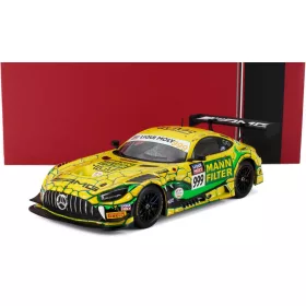   Ixo-Models - MERCEDES BENZ AMG GT3 EVO TEAM GRUPPEm RACING N 999 3rd 12h BATHURST 2023 MARO ENGEL - MIKAEL GRENIER - RAFFAELE MARCIELLO YELLOW