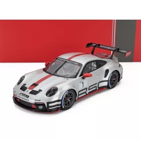   Ixo-Models - PORSCHE 911 992 GT3 CUP TRACK EXPERIENCE N 1 COUPE 2023 SILVER RED