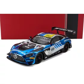   Ixo-Models - MERCEDES BENZ AMG GT3 EVO TEAM AKKODIS ASP N 88 CHAMPION GTWC SEASON 2023 RAFFAELE MARCIELLO - TIMUR BOGUSLAVSKIY - JULES GOUNON BLUE WHITE BLACK