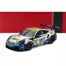   Ixo-Models - PORSCHE 911 992 GT3 CUP TEAM CLICKVERSICHERUNG.DE N 919 24h NURBURGRING 2025 ROBIN CHRZANOWSKI - KERSTEN JODEXNIS - RICHARD JODEXNIS - PETER SCHARMACH WHITE BLUE