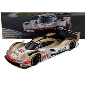   Ixo-Models - PORSCHE 963 9RD 4.6L TURBO V8 TEAM HERTZ JOTA N 38 9th 24h LE MANS 2024 OLIVER RASMUSSEN - JENSON BUTTON - PHIL HANSON WHITE GOLD