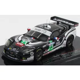  Ixo-Models - CHEVROLET CORVETTE C6R N 73 LMGT1 RETIRED 24h LE MANS 2010 J.JOUSSE - X.MAASSEN - P.GOUESLARD BLACK WHITE