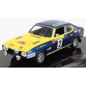   Ixo-Models - Ford England Capri 2600 Rs N 2 Rally Baltic 1972 W.Rohrl - J.Berger Blue Yellow