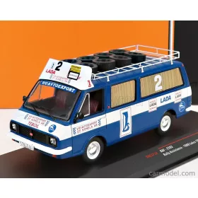   Ixo-Models - Raf 2203 Minibus Team Rally Lada Service Assistance 1984 Blue White