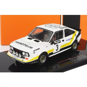   Ixo-Models - SKODA 160RS MTX (night version) N 3 RALLY VALASSKAA ZIMA 1984 V.BLAHNA - P.SCOVANEK WHITE BLACK YELLOW