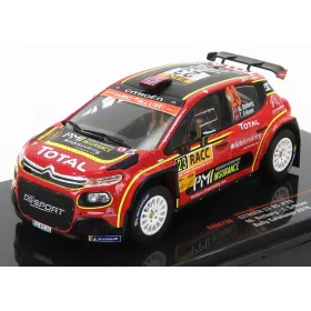   Ixo-Models - CITROEN C3 R5 N 23 RALLY CATALUNYA 2019 M.OSTERBERG - T.ERIKSEN RED YELLOW BLACK