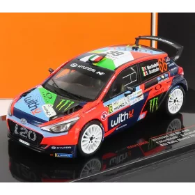   Ixo-Models - HYUNDAI i20 R5 TEAM WITHYU N 66 RALLY ACI MONZA 2020 F.MORBIDELLI - S.SCATTOLIN RED BLACK BLUE