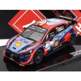   Ixo-Models - HYUNDAI i20 COUPE WRC MOBIS N 11 RALLY CROATIA 2022 T.NEUVILLE - M.WYDAEGHE 2 TONE BLUE RED