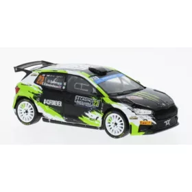   Ixo-Models - SKODA FABIA RS RALLY2 TEAM TOKSPORT WRT2 N 23 RALLY MONTECARLO 2023 OLIVER SOLBERG - ELLIOT EDMONDSON BLACK GREEN