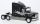 Ixo-Models - FORD USA AEROMAX TRACTOR TRUCK 3-ASSI 1990 BLACK SILVER